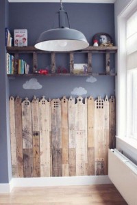 Une bonne idée pour une chambre d'enfants: une ville en bois!