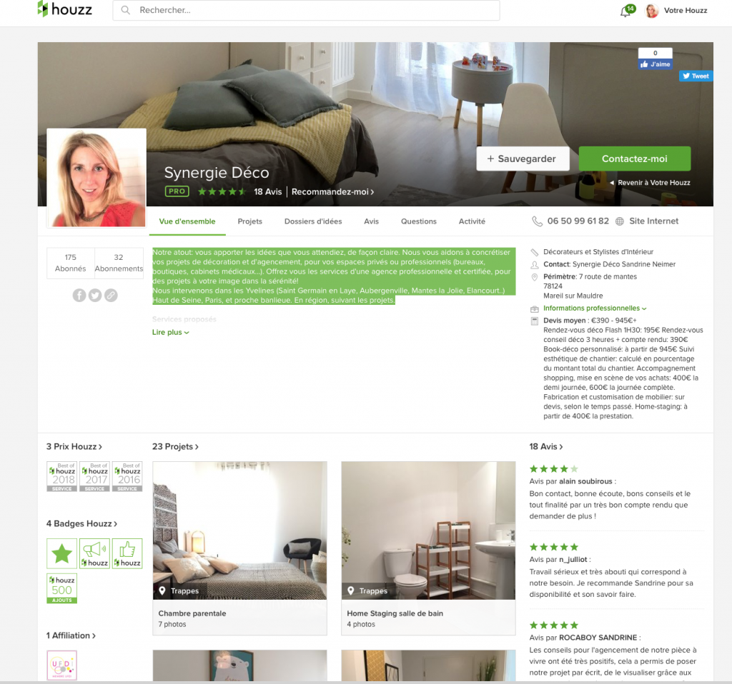 Extrait Houzz, Best of House Yvelines