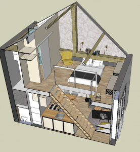 visuel 3D, Décoration intérieure, agencement, Shopping list déco, Décoration intérieur 78, home staging 78, Plans 3D